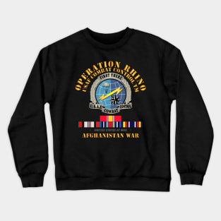 Operation Rhino - Afghanistan - USAF Combat Control w SVC Crewneck Sweatshirt